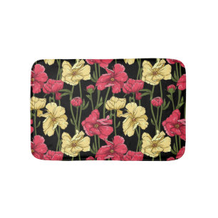Tapete De Banheiro Teste padrão floral elegante 2