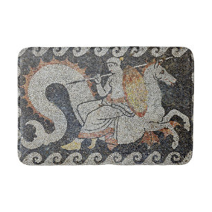 Tapete De Banheiro Tétis em um mosaico grego antigo hipocampo