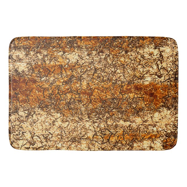 Tapete De Banheiro Textura acastanhada em madeira áspera (Frente)