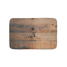 Textura de madeira russa personalizada e monograma