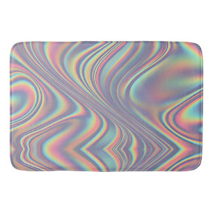 Tapete De Banheiro Textura de Remoinho Holográfico Iridescente