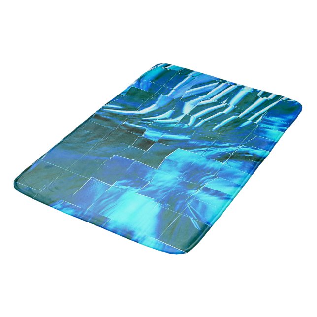 Tapete De Banheiro Textura metálica abstrato de mosaico céu limpo (Angulado)