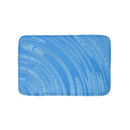 Tapete De Banheiro textura metálica de prata azul abstrata