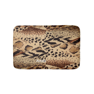 Tapete De Banheiro Textura personalizada de design de padrão animal