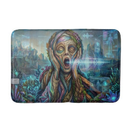 Tapete De Banheiro The Cybernetic Scream Art Bath Mat