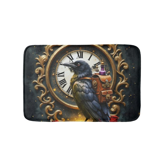 Tapete De Banheiro The Raven’s Clockwork Delivery  (frente)