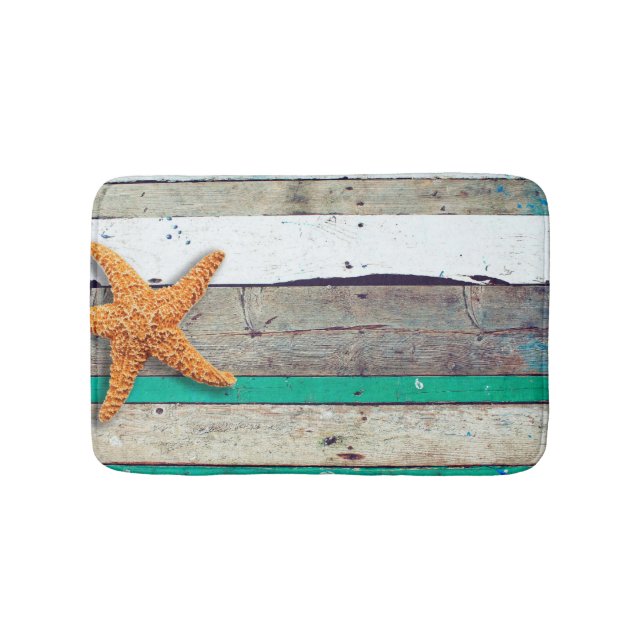 Tapete De Banheiro Theme Starfish Rustic Casamento (frente)