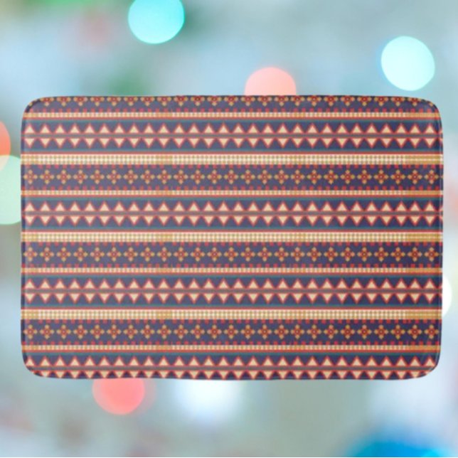 Tapete De Banheiro Threads nômadas | Aztec Pattern Bath Mat (Criador carregado)