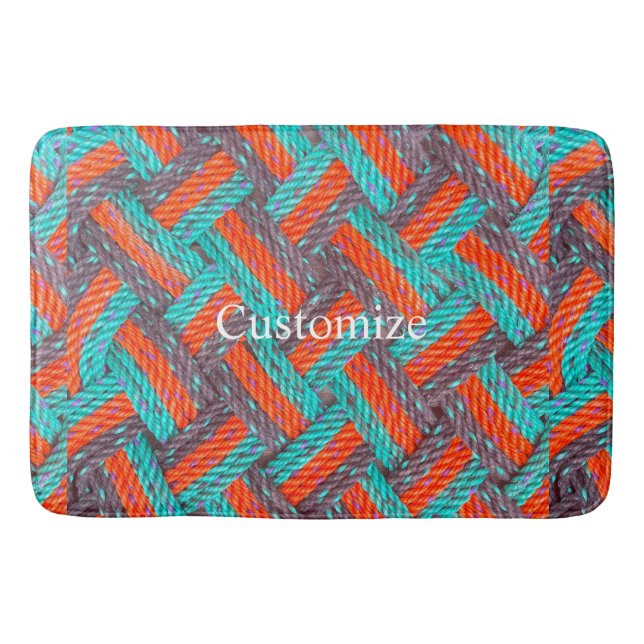 Tapete De Banheiro Thunder_Cove da Matriz de Corda Náutica (Frente)