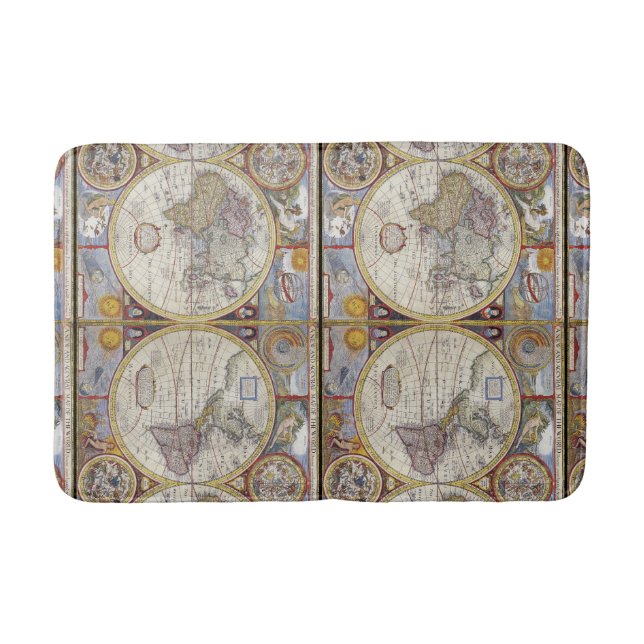 Tapete De Banheiro Thunder_Cove do Mapa de Viagens do Mundo Viajante (Frente)