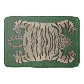 Tapete De Banheiro Tibetano Tiger Bath Mat Green