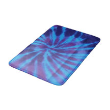 Tie Dye Blue Teal Purple Padrão Colorido Hippie