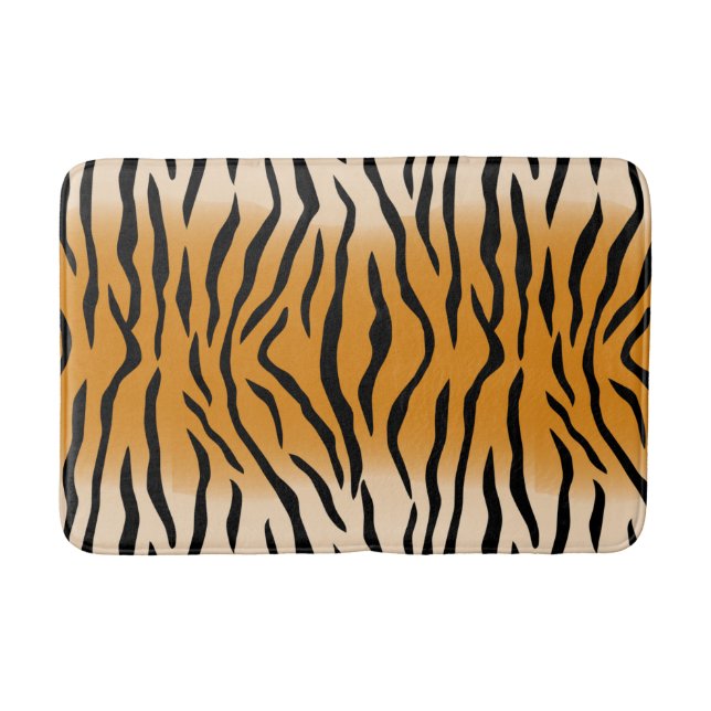 Tapete De Banheiro Tiger Stripes Pattern Mat (Frente)