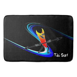 Tapete De Banheiro Tiki Surfer