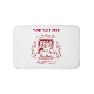 Tapete De Banheiro Tin de sardinha pop art