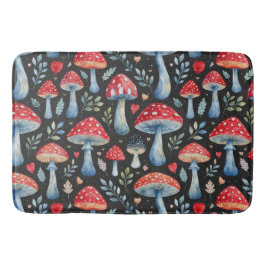 Tapete De Banheiro toadstool story in watercolor pattern throw pillow