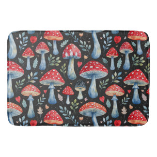 Tapete De Banheiro toadstool story in watercolor pattern throw pillow