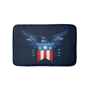Tapete De Banheiro Toda Águia Americana e Patriótica