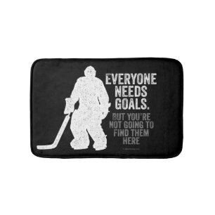 Tapete De Banheiro Todos Precisam de Objetivos (Hockey)