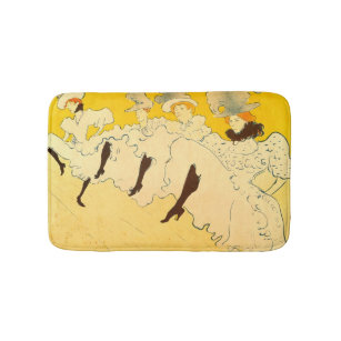 Tapete De Banheiro Tolouse-Lautrec Dancing Girls Yellow Poster Art