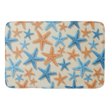 TOM DE AZUL E LARANJA ESTRELAS-DO-MAR TROPICAIS