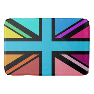 Tapete De Banheiro Tomada de União/Sinalizador multicolorido+Design p