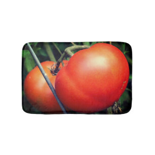 Tapete De Banheiro Tomates De Jardim Vermelho Na Vinha