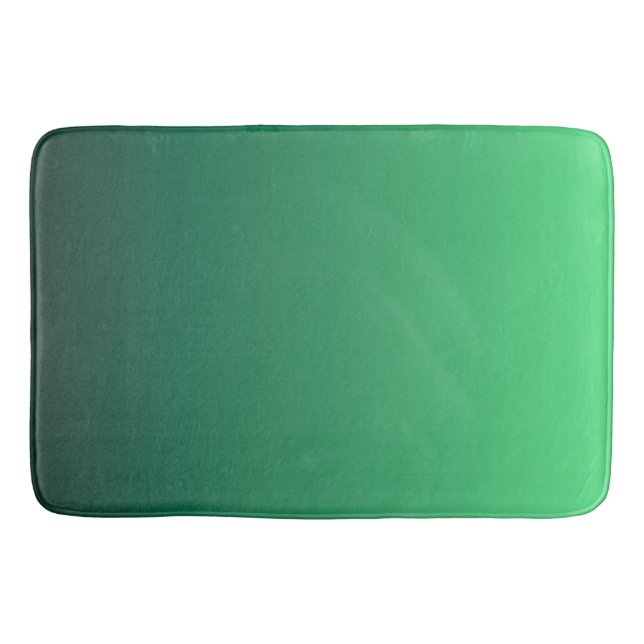 Tapete De Banheiro Tons de Verde Esmeralda (Frente)