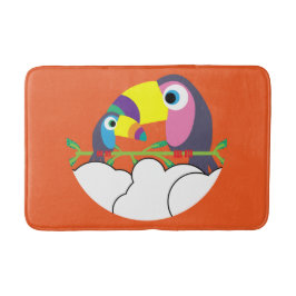 Tapete De Banheiro Toque bonito | Toucans de amor | Aves Engraçadas M
