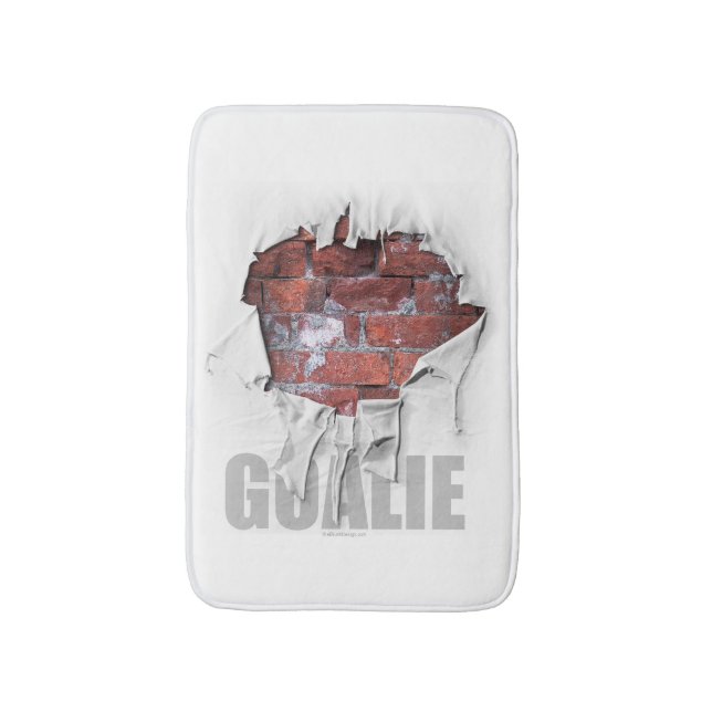 Tapete De Banheiro Torn Brick Wall Goalie (Futebol) (Frente Vertical)