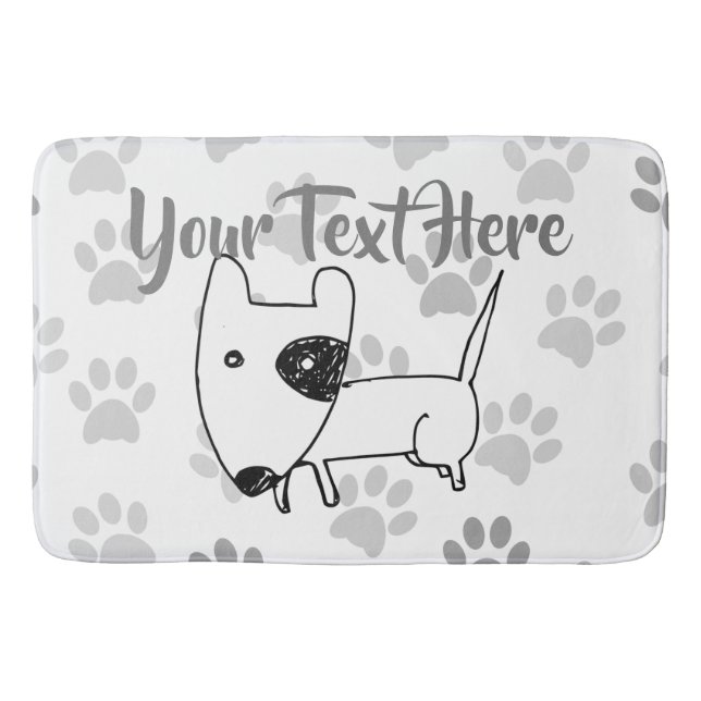 Tapete De Banheiro Touro em Inglês Cujo Terrier (Frente)