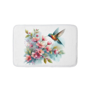 Tapete De Banheiro Trabalho de arte de pássaro-primavera