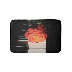 Tapete De Banheiro Trabalho de arte de Piano Incrível