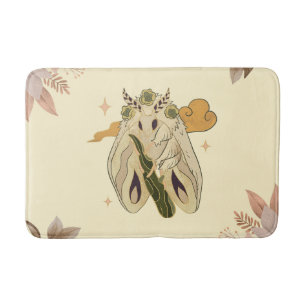 Tapete De Banheiro Trabalho de arte gráfica mística, Beige Fae Moth