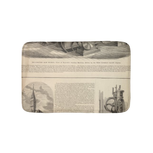 Tapete De Banheiro Trabalhos do ferro de Delamater (frente)