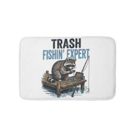 Tapete De Banheiro Trash Fishin' Expert Raccoon