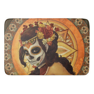 Tapete De Banheiro Travesseiro decorativo Dia De Los Muertos