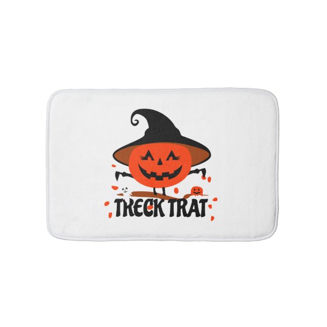 Tapete De Banheiro Treck Trat Pumpkin sorrindo (frente)
