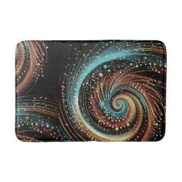 Tapete De Banheiro Trendy Abstrato de Cobre Turquesa Moderna Bath Mat