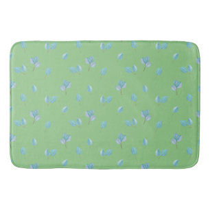 Tapete De Banheiro Trendy Eucalyptus Deixa Em Sage
