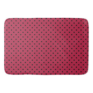 Tapete De Banheiro Trendy Viva Magenta e Pontos Negros Bath Mat
