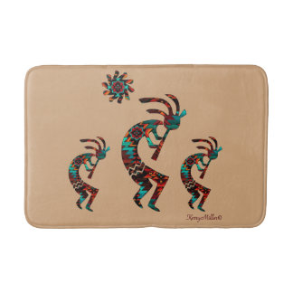 Tapete De Banheiro Três Southwest Kokopelli Bath Mat