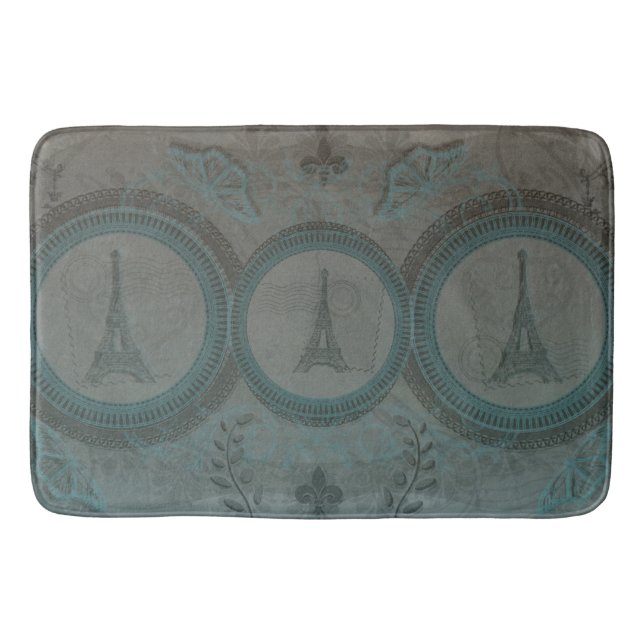Tapete De Banheiro Três Torres Eiffel Bath Mat (Frente)
