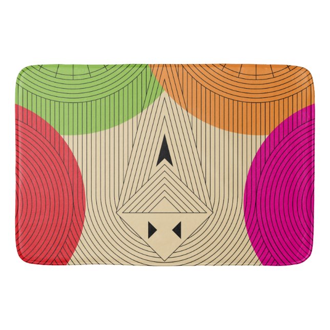 Tapete De Banheiro triângulo antigo (Frente)