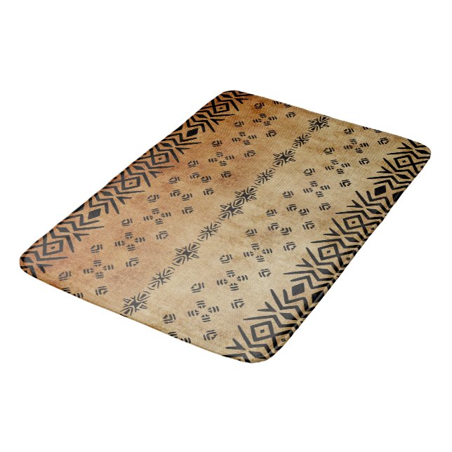 Tapete De Banheiro Tribal Brown Beige   (Angulado)