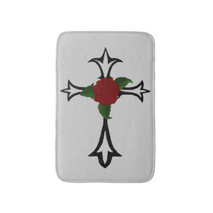 Tapete De Banheiro Tribal Cross Bath Mat