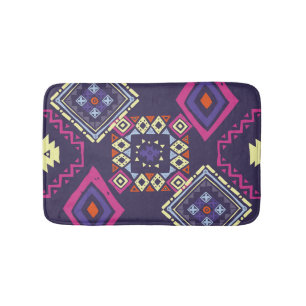 Tapete De Banheiro Tribal, origem geométrica primitiva.
