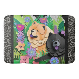 Tapete De Banheiro TROPIC TANGO Red Black Chow