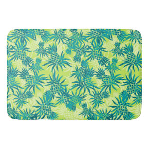 Tapete De Banheiro Tropical de Pineapple Camo Hawaiian