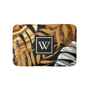 Tapete De Banheiro Tropical Floral